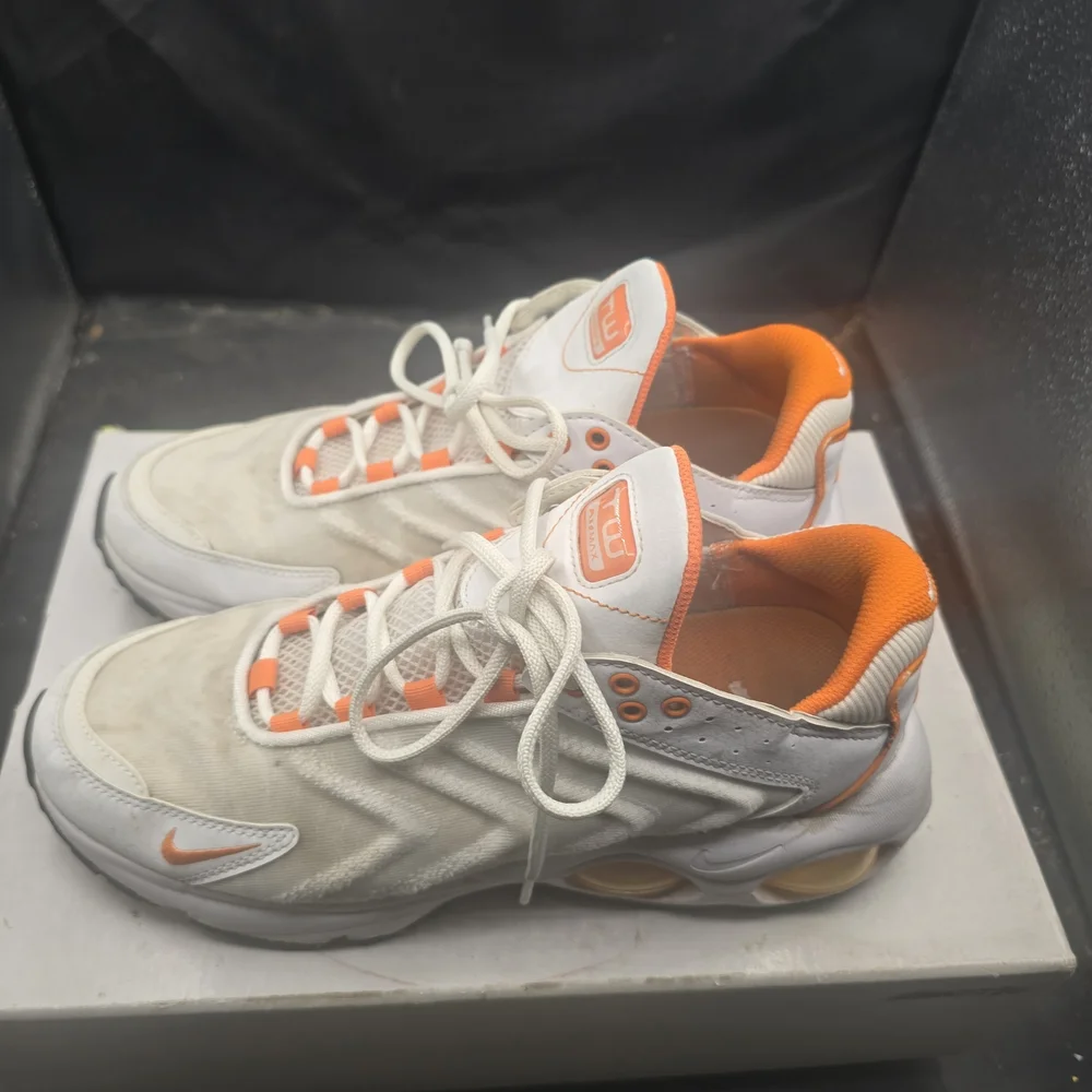Nike White‎ and Orange Athletic Shoes
